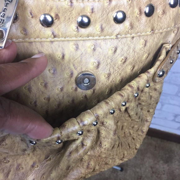 Reflections Tan Crossbody Studded Trim Handbag - Picture 4 of 7